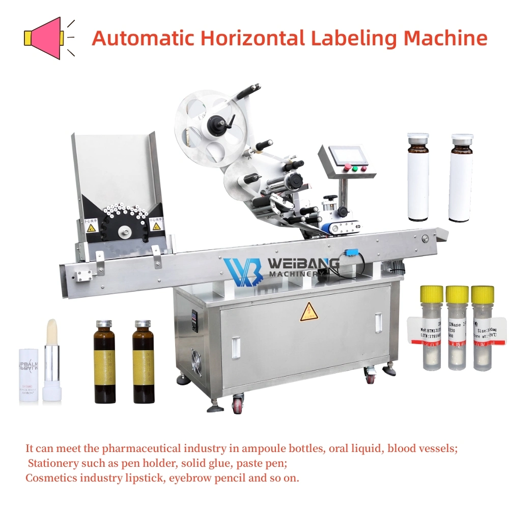 Sticker Labeling Machine for Small Bottle Round Bottle Oral Liquid Horizontal Ampoule Labeling Machine